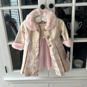 Brand new dress and matching coat